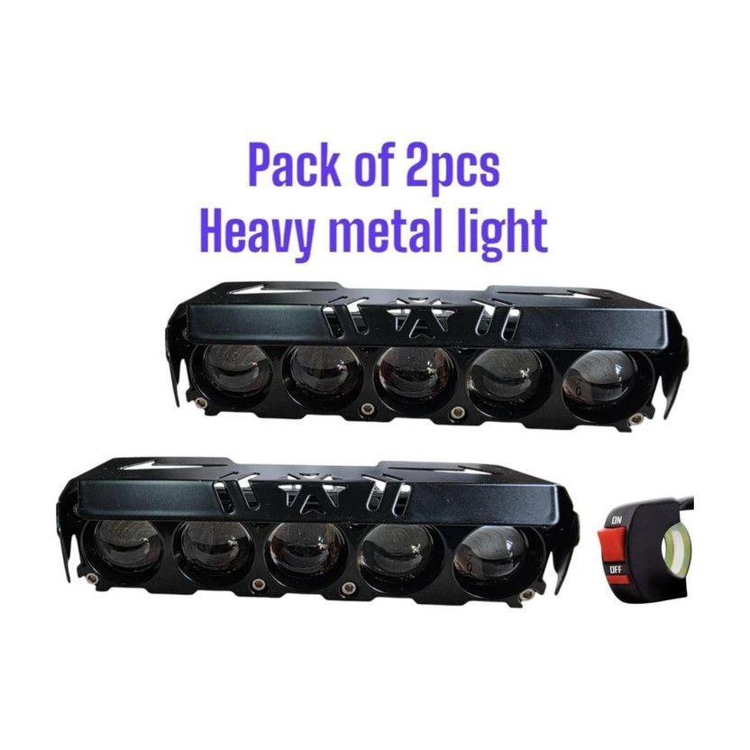 BIKEBLOOM BIKEBLOOM 5 lens led foglight in metal quality(white,yellow) colour with flashing mode Fog Lamp Car, Truck, Motorbike LED (12 V, 30 W)(Universal For Car, Universal For Bike, Pack of 2) - Flipkart Deal