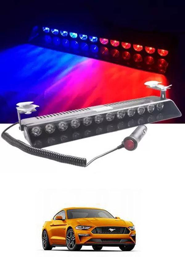 APICAL Car Police Hazard Warning Light For Mustang Dash Light Car LED