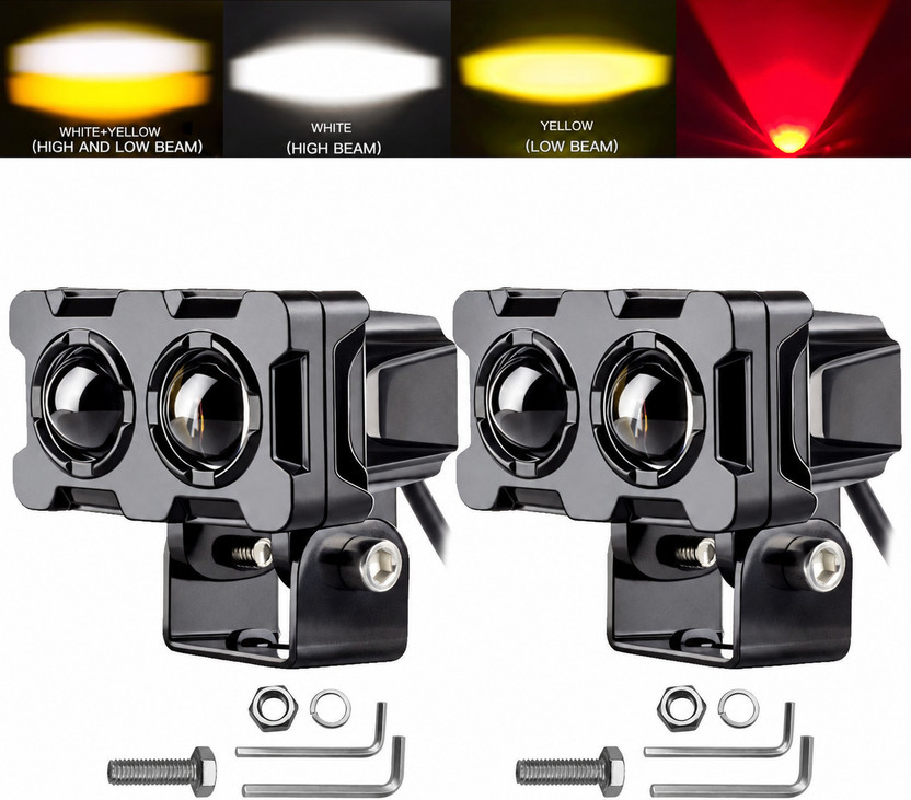 automunk automunk AM1 FOG LIGHT WHITE/YELLOW FLASHING Fog Lamp Car, Truck LED (12 V, 36 W)(Universal For Bike, Universal For Car, Pack of 2) - Flipkart Deal