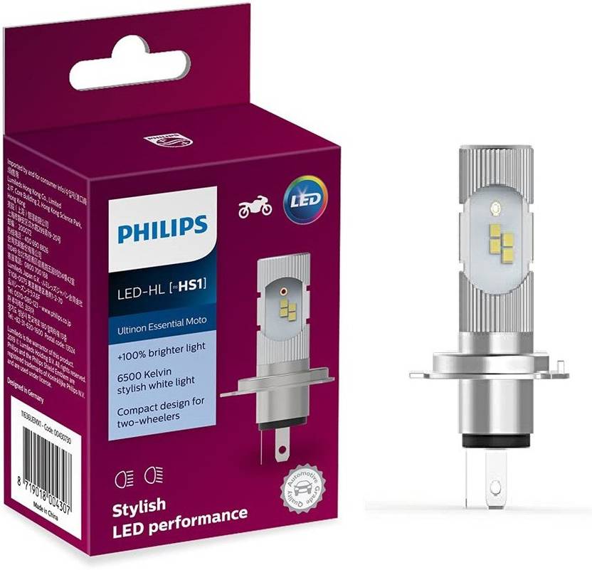 PHILIPS LED Two Wheeler Headlight Bulb (White, LED HS1 11636 UM 12V