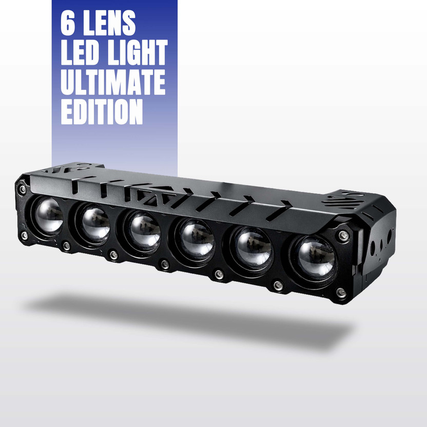 automunk LED LIGHT LENS WHITE YELLOW FLASHING HI/LOW BEAM FULL METAL BODY PACK OF ONE Fog Lamp Car, Motorbike, Truck, Van LED (12 V, 30 W)(Universal For Bike, Universal For Car, Pack of 1)