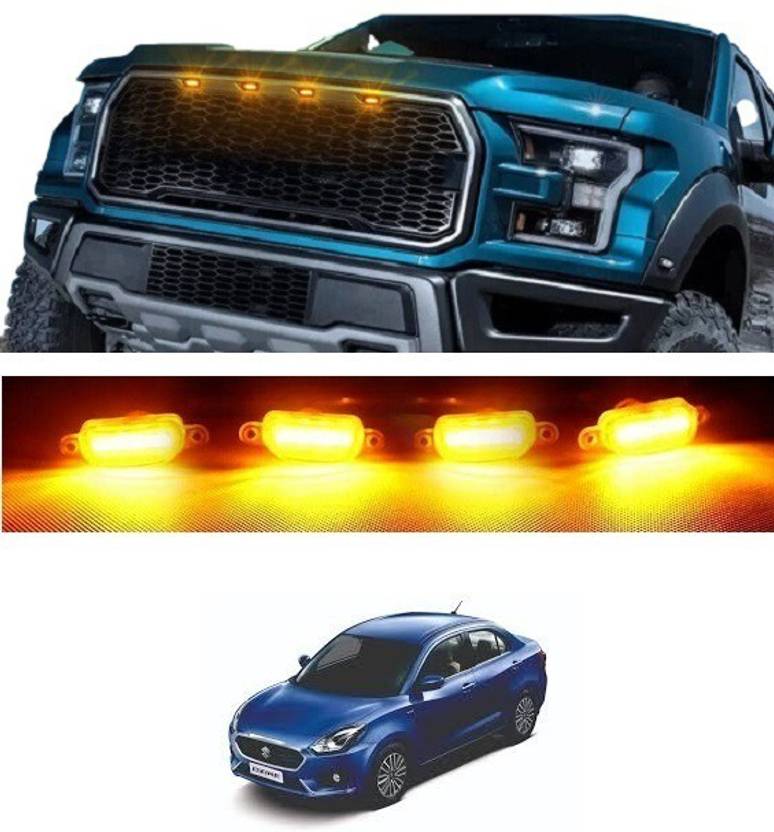 Trigcars Maruti Suzuki Swift Dzire 2012 Car Radiator Grill LED Light