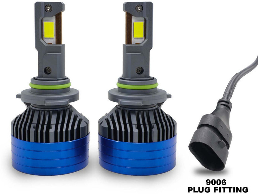 LIU HJG White LED 300 Watt DC 12V-80V Head Light Bulb Headlight Car, Motorbike, Truck LED (12 V, 300 W)(Universal For Bike, Universal For Car, Pack of 2)