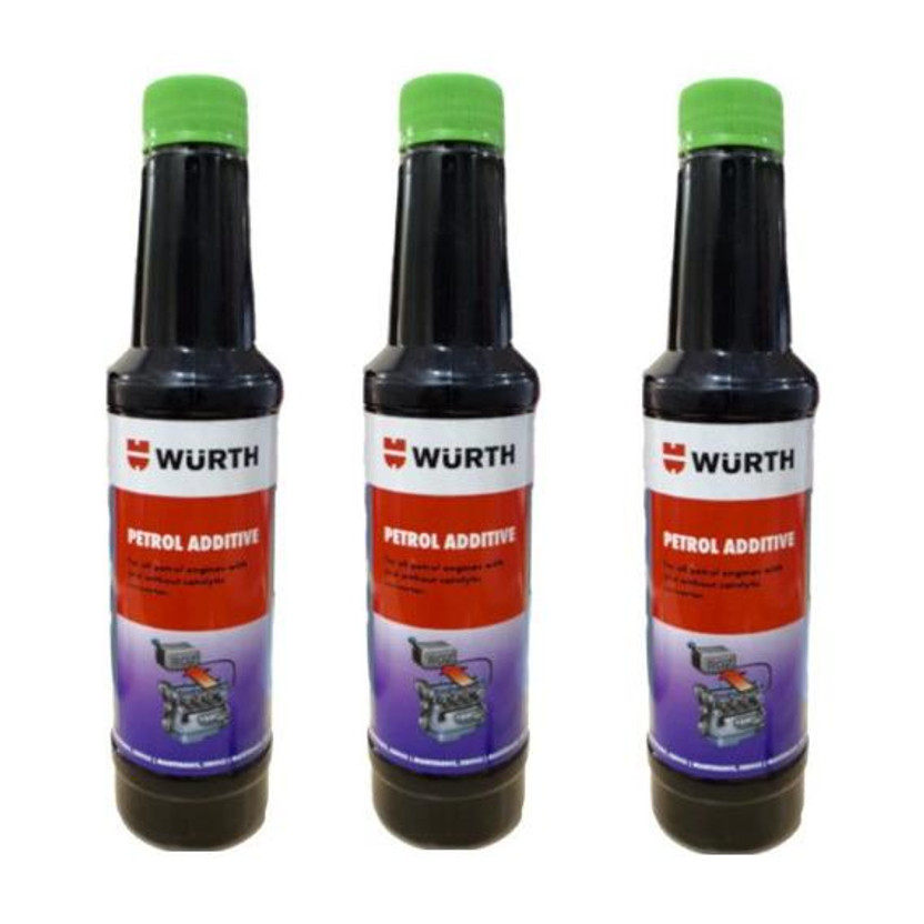 Wurth Wuerth Petrol ADDITIVE Function Enhancer ( Transparent)_nx Pack of 3 pis _(3*250ml) 750 ml High Performance Engine Oil(750 ml, Pack of 3)