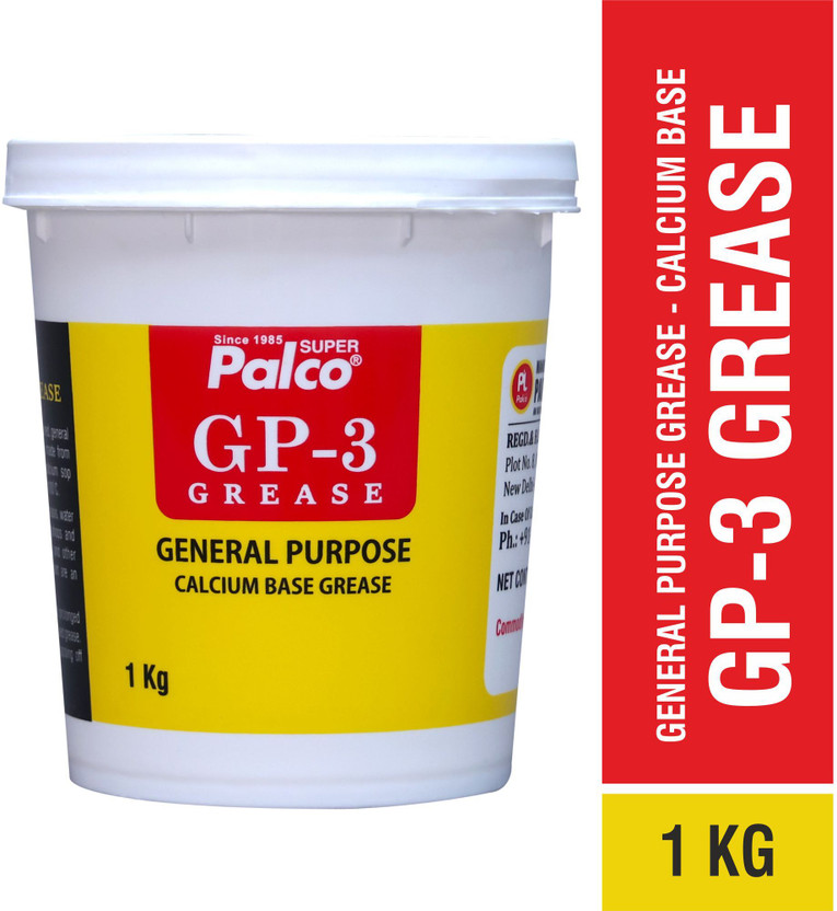 PL SUPER PALCO GP-3 Grease 1KG General Multipurpose Water Resistant & Chassis Bearing Calcium Base Grease for Car Machinery Industrial Agricultural Bike Chain Lube NLGI-3 Grease(1 kg, Pack of 1)