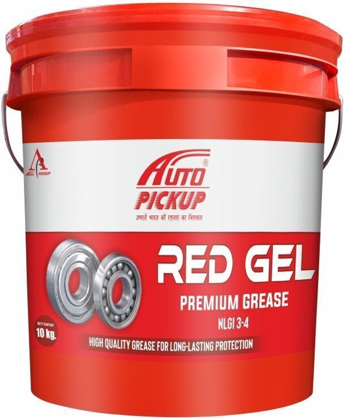 AUTO PICKUP Premium Quality High Performance Red Gel Long Life NLGI-3 Calcium Based Grease(10 kg, Pack of 1)