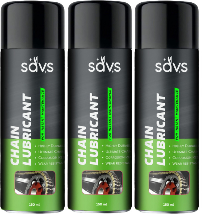 SAVS Premium Motorcycle Bike Chain Lubricant Spray For All Chain Type Lubrication Rust protection Prevent Chain Breakage Chain Oil(450 ml, Pack of 3)