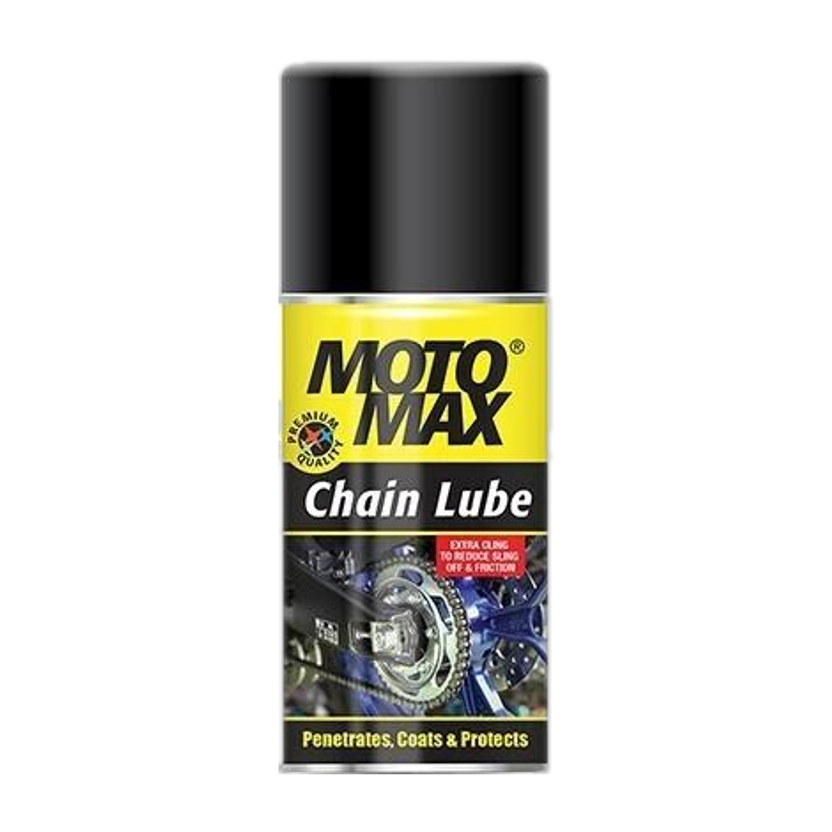 Motomax Chain Lube Spray to prevent breakage in Bikes and Cars Chain Lube Aerosol Spray | Lubrication & Corrosion protection Chain Oil(100 ml, Pack of 1)
