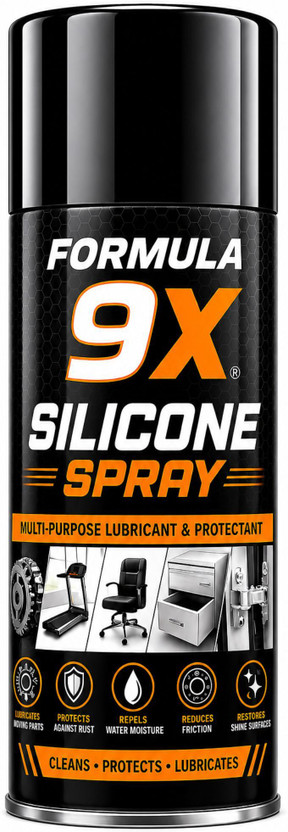 Formula 9x Silicone Spray Multipurpose Lube Liquid Grease Silicone Lubricant Spray Grease(150 ml)