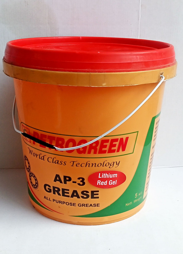 PETROGREEN Lithium Red Gel Grease Lthium Red Gel Grease High temperature characterstics Grease(5 L, Pack of 1)
