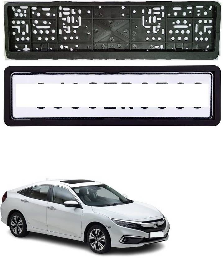 Urban villagers Car Number Plate Frame Set of Two (Front and Back) for