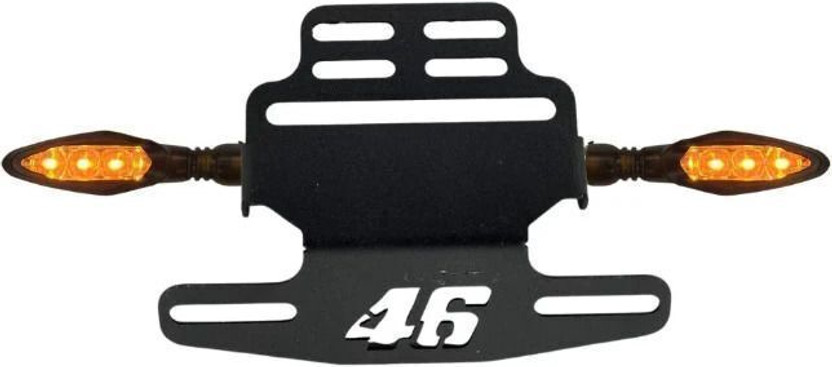 CROXIV Motorcycle CNC Number Plate 46 Frame Holder Tail Tidy SMX-06 Bike Number Plate(Aluminium 15 cm  x  11 cm)