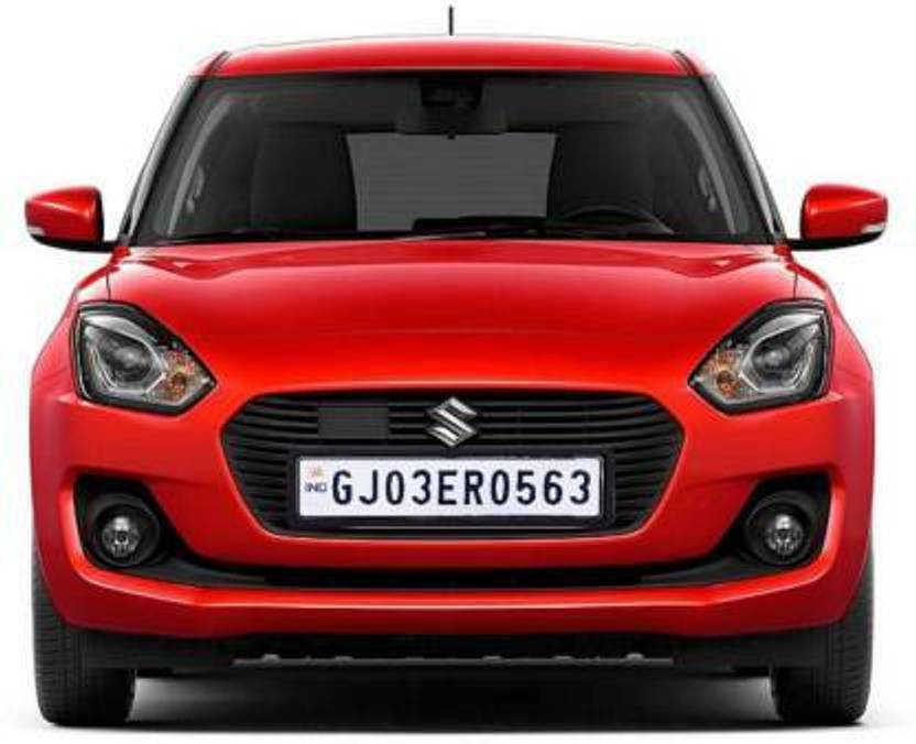 thetrishafab Car Number Plate Frame Set of Two (Front and Back) for