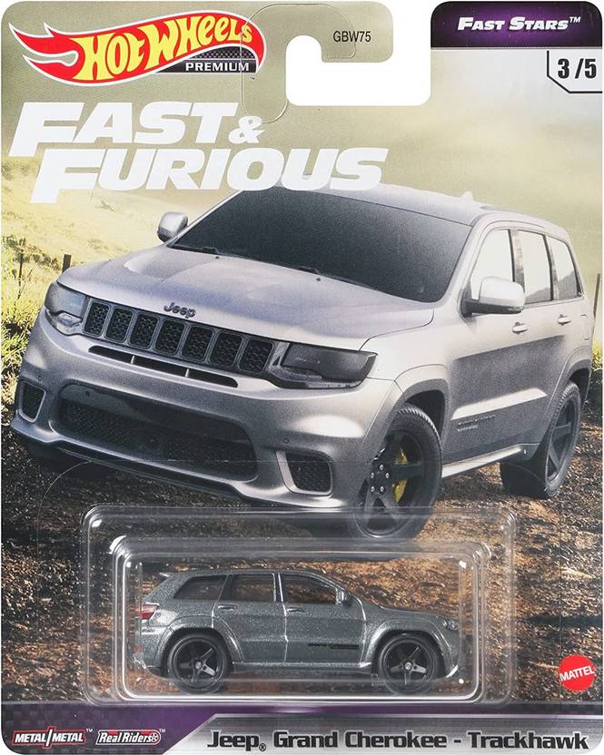 Mattel hotwheels Fast and Furious Jeep grand cherokee trackhawk pack of