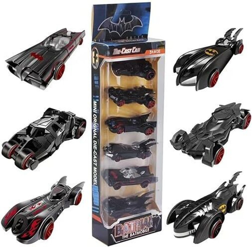 Bestie Toys Bat Hero Car Mini Model Car Metal Cars Set Push N Go 6 Pc Vehicles, Racing Cars(Multicolor)