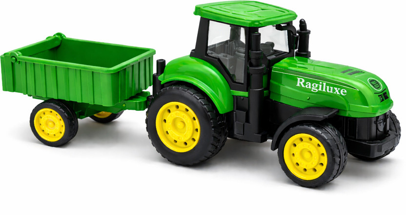 Ragiluxe Farm Tractor with Trailer Toy(Green, Pack of: 1)