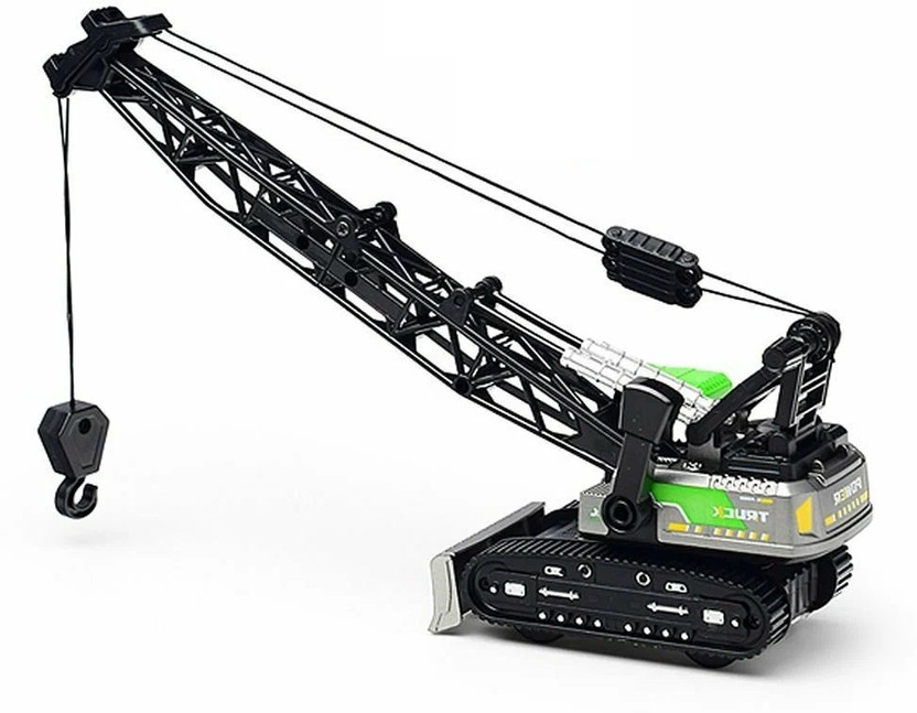 scholarly Prime Brands Crawler Crane Toy for Kids, 360° Rotating Crane with Movable Hook(Multicolor, Pack of: 1)