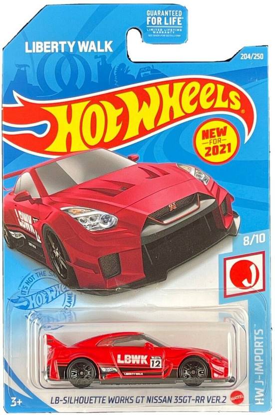Mattel hotwheels Nissan GTR R35 LBWK (red) Nissan GTR R35 LBWK (red