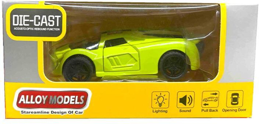 Global86 1:32 / 1:36 Scale Die-Cast Pull-Back Racing Car (Green)(Green)