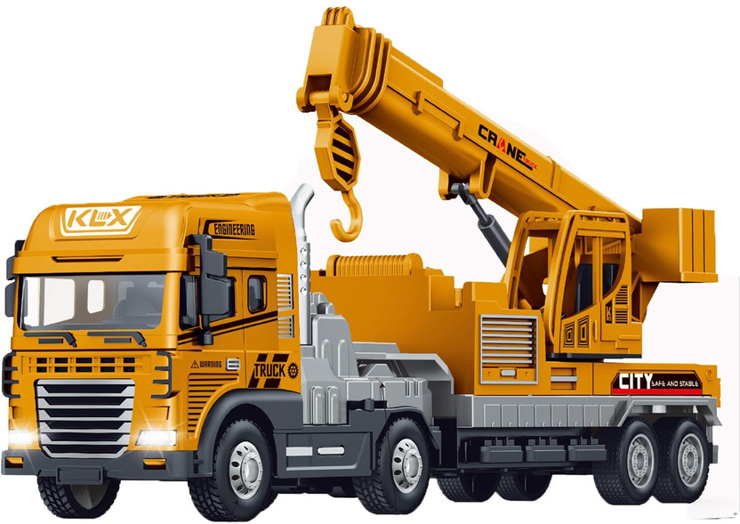 Fraimingo Kids crane truck toy with realistic construction styling and movable crane(Multicolor, Pack of: 1)