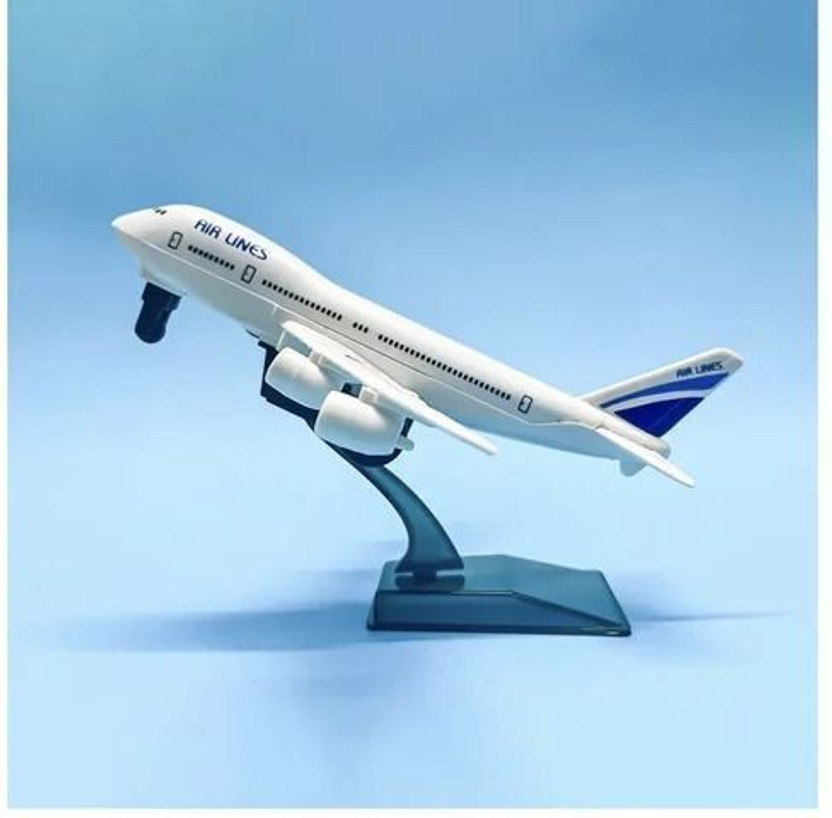 Goyal Trading Company Airplane Toy with Stand for Kids | Die-Cast Model Jet Aircraft(White, Pack of: 1)