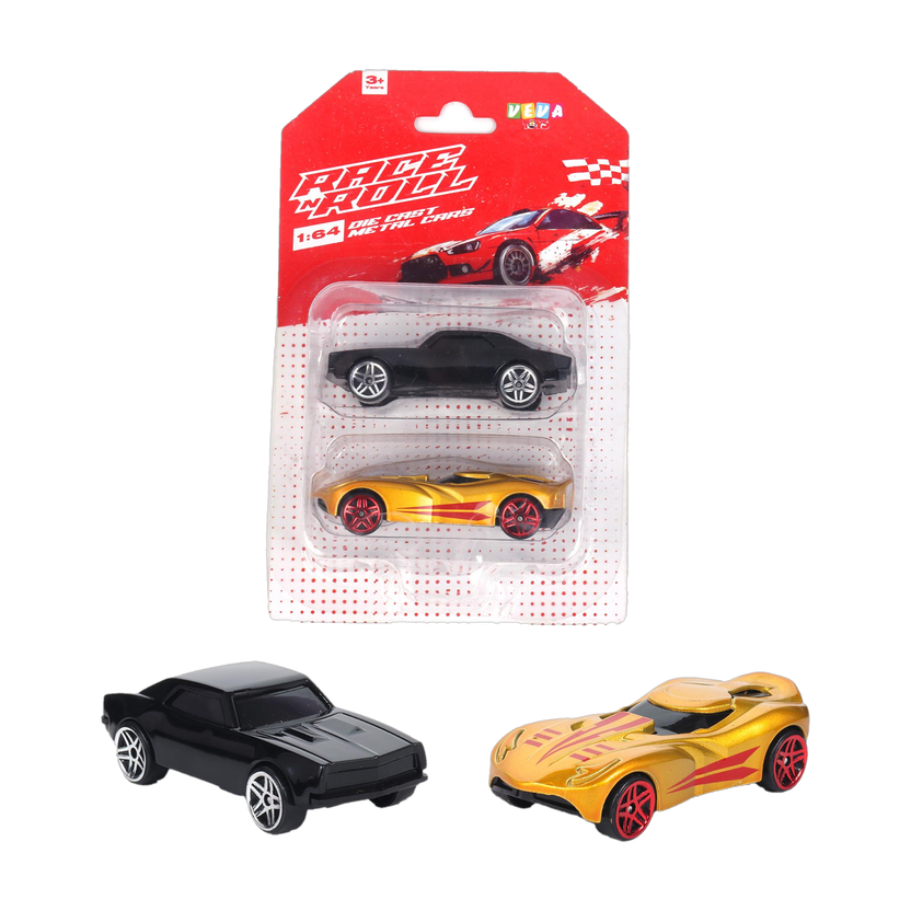 frendo Metal Die Cast 1:64 Pk Of 2 (Br.Ch)(Yellow, Black, Pack of: 2)