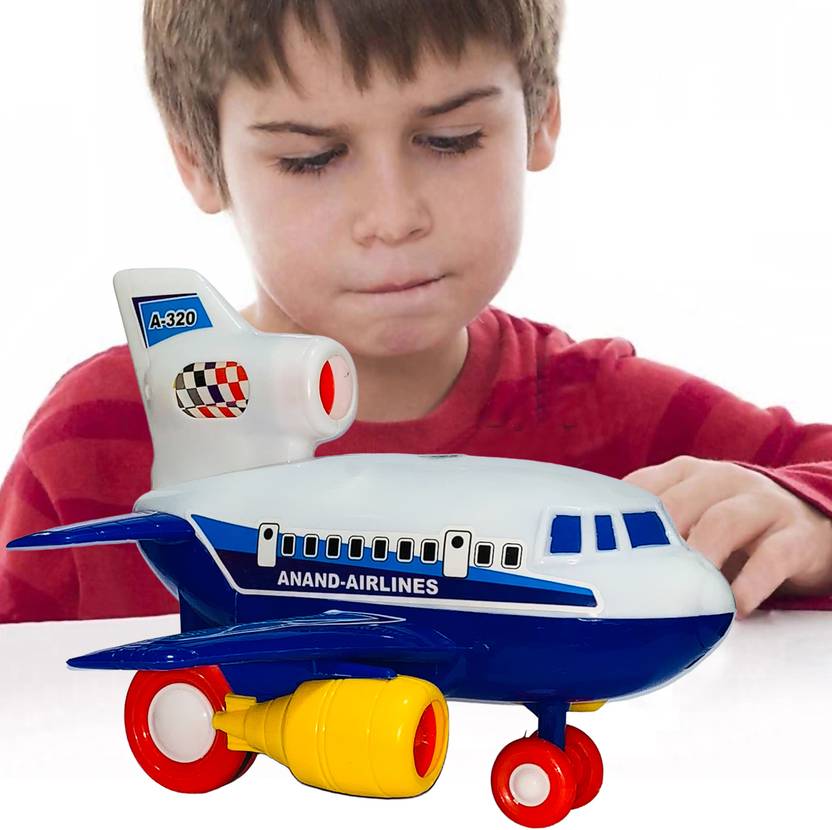 Wishmaster Hand Push & Go Big Size Cute Kids Aero Plane Toy For Boy