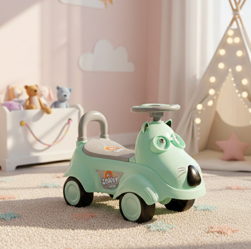 YWTOYS SCOOBY_ KIDS_ RIDE_ ON_25(Green, Pack of: 1)
