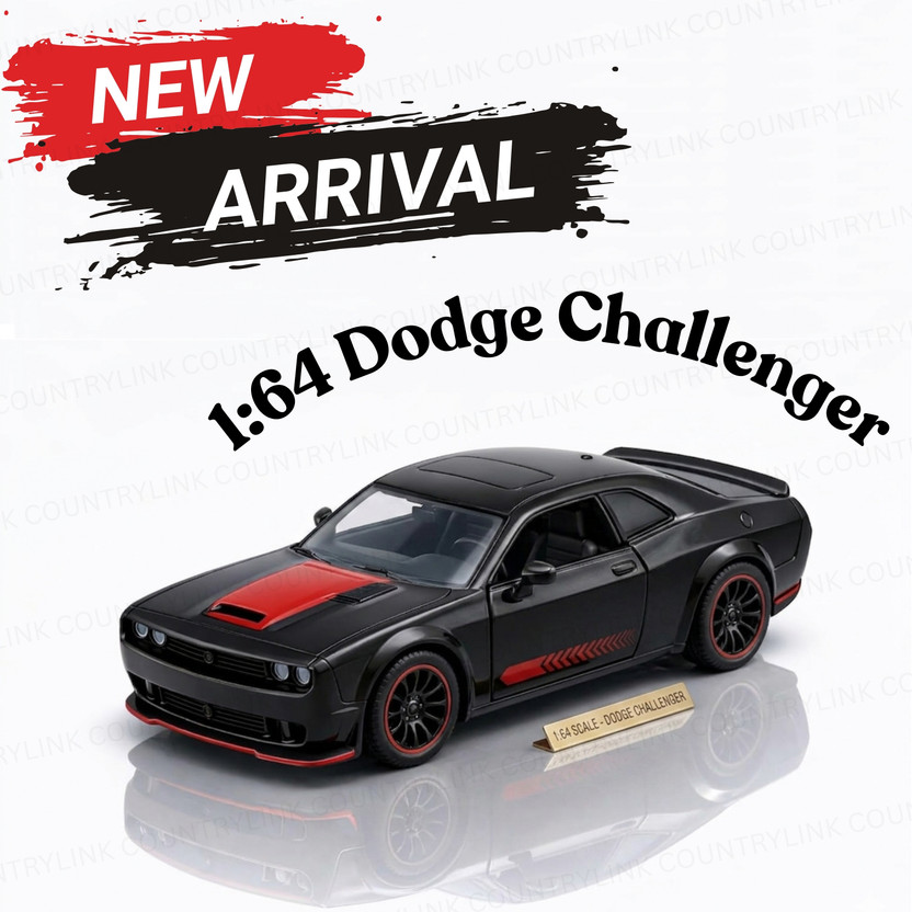 CountryLink CountryLink 1:64 Dodge Challenger Metal Body Car Model Toy with Realistic Detailing(Multicolor, Pack of: 1) - Flipkart Deal