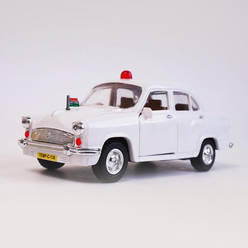 HANAL VIP Ambassador Car Toy | Pull Back Action | Openable Doors | Classic Replica(White)