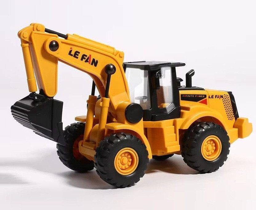 Gomzy Exclusive Collection of Construcion JCB Excavator Vehicles Pretend Play Toy(Yellow, Black)
