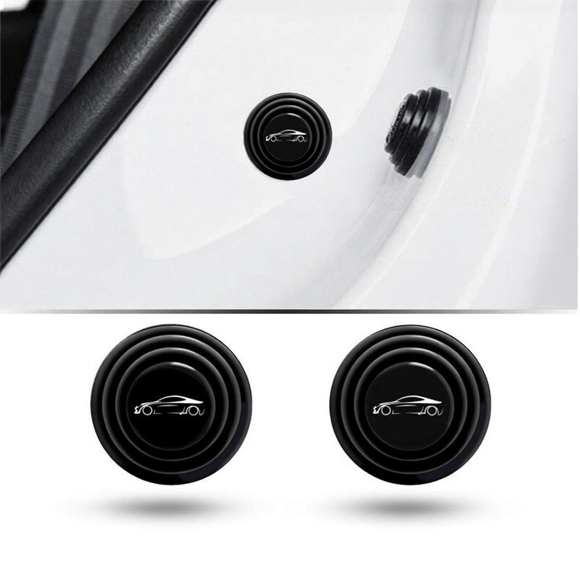 dhruv hub (Black) 8 Pcs Universal Car Door Shock Absorber Compatible with Panda Shock Absorber(Car)