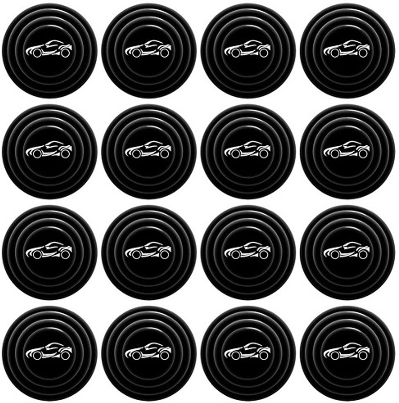 AFFITUDE AUTO (Black-Car Logo) 8Pcs Universal Car Door Shock Absorber Shock Absorber(Car, Truck, Van)