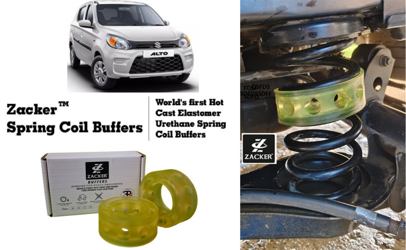 Zacker for Maruti Suzuki Alto, Front Suspension Coil Spring Buffer, Shock Absorber(Car)