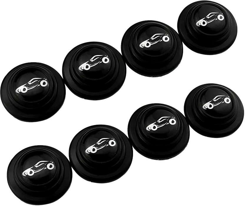 Richerbrand 8 Pcs Car Door Shock Absorber Pads Rubber Hood Pad Sound Proof Sticker Shock Absorber(Car)