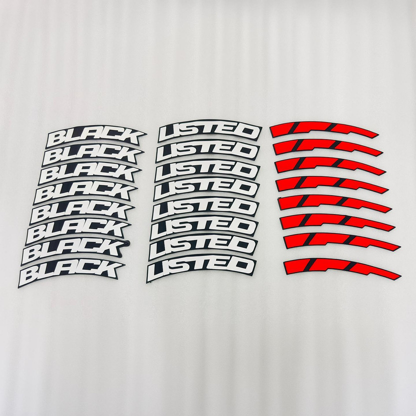 Auto Auto MT White-Red Blacklisted Car Tyre-Sticker Permanent Rubber for 4 Tyre Tire Sticker Spring Leaf(Car) - Flipkart Deal