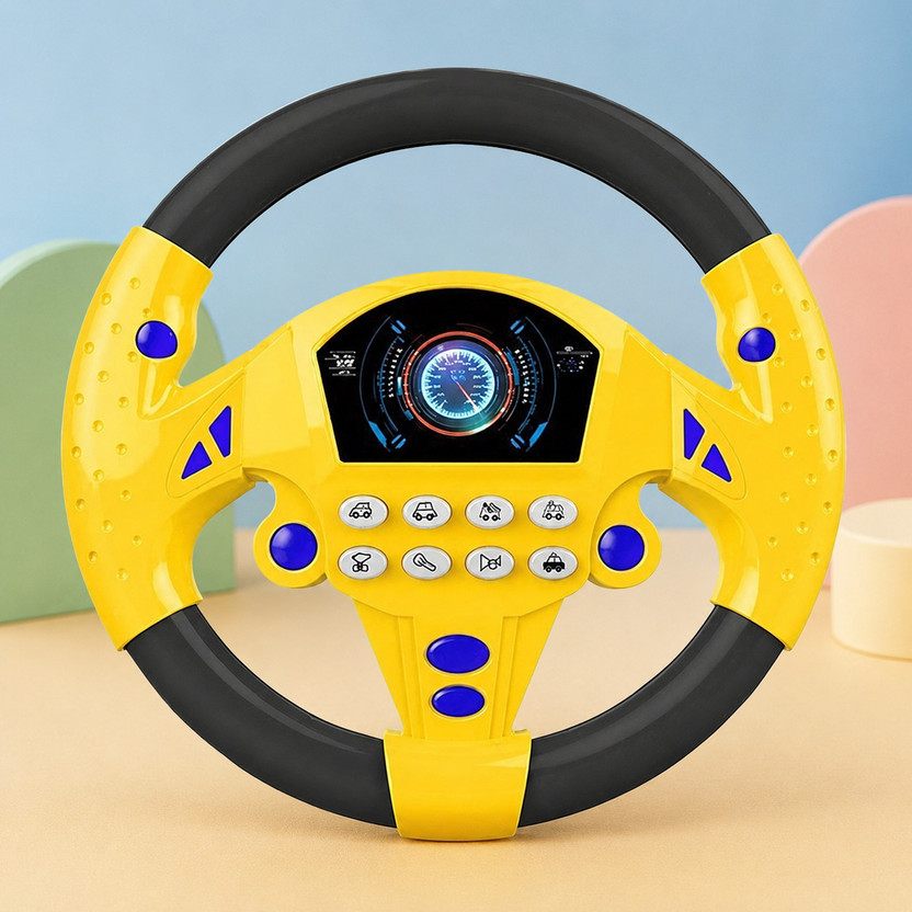NITIMATTA ENTERPRISE Kids Steering Wheel Driving Simulator Toy Vehicle Steering Wheel For Cars
