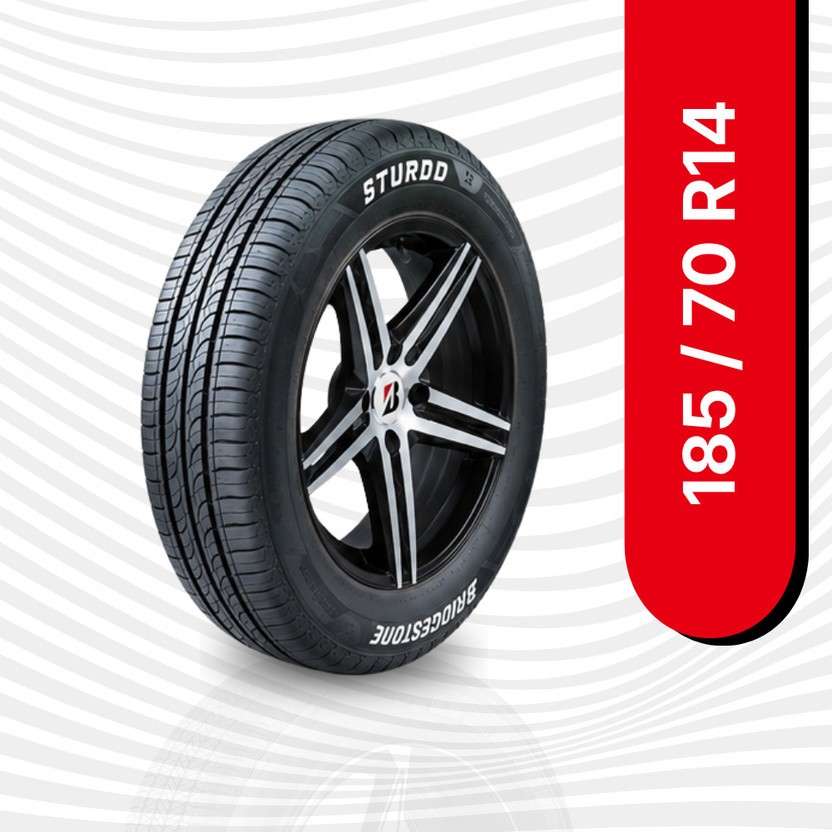 BRIDGESTONE 185/70R14 Sturdo 4 Wheeler Tyre(185/70R14, Tube Less)