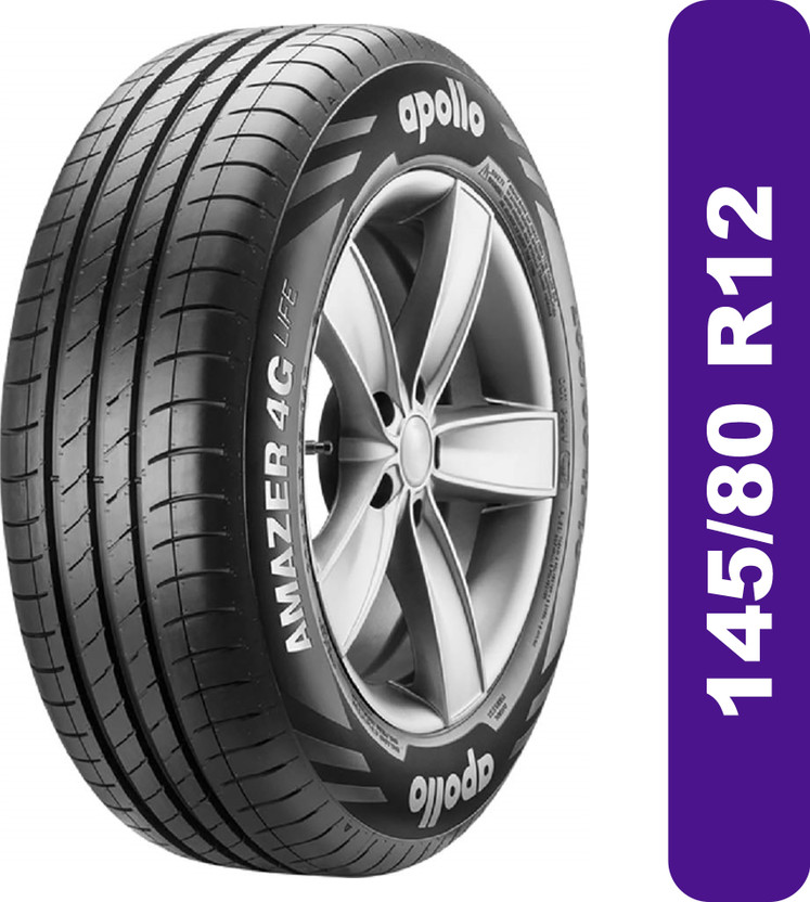 Apollo 74 T Amazer 4G Life 4 Wheeler Tyre(145/80R12, Tube Less)