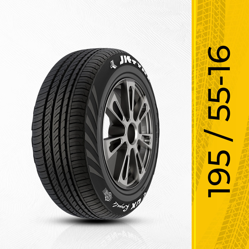 JK TYRE 195/55 R16 4 Wheeler Tyre(Large, Tube Less)