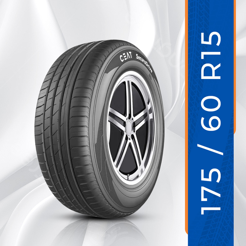 CEAT 175/60R15 SecuraDrive TL 81H 4 Wheeler Tyre(175/60R15, Tube Less)