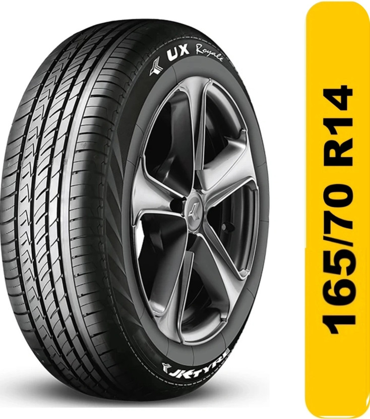 JK TYRE UX ROYALE 4 Wheeler Tyre(165/70R14, Tube Less)