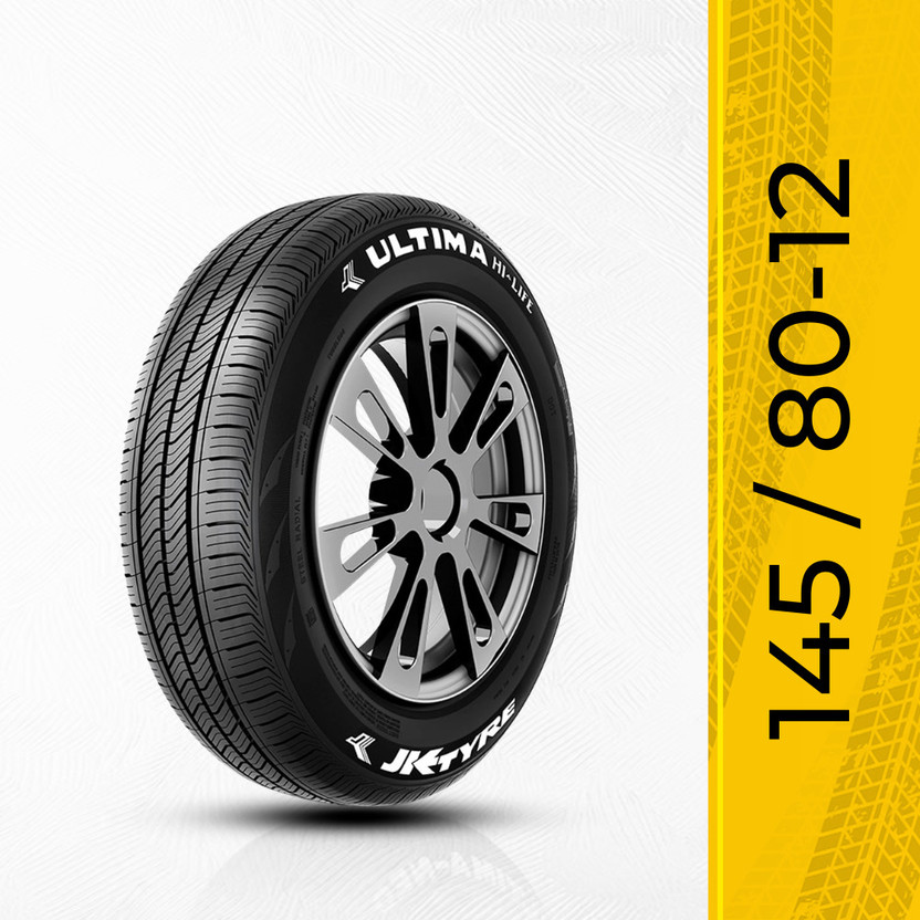 JK TYRE Ultima Hi Life 74 T 4 Wheeler Tyre(145/80R12, Tube Less)