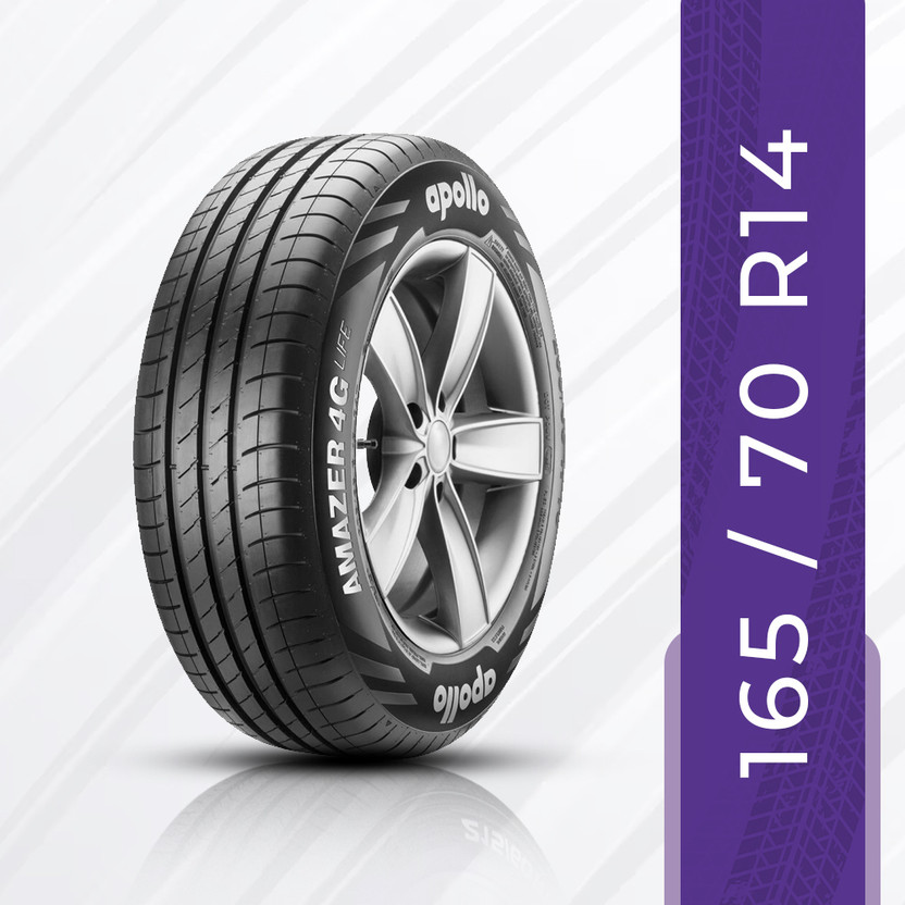 Apollo 81 T Amazer 4G Life 4 Wheeler Tyre(165/70R14, Tube Less)