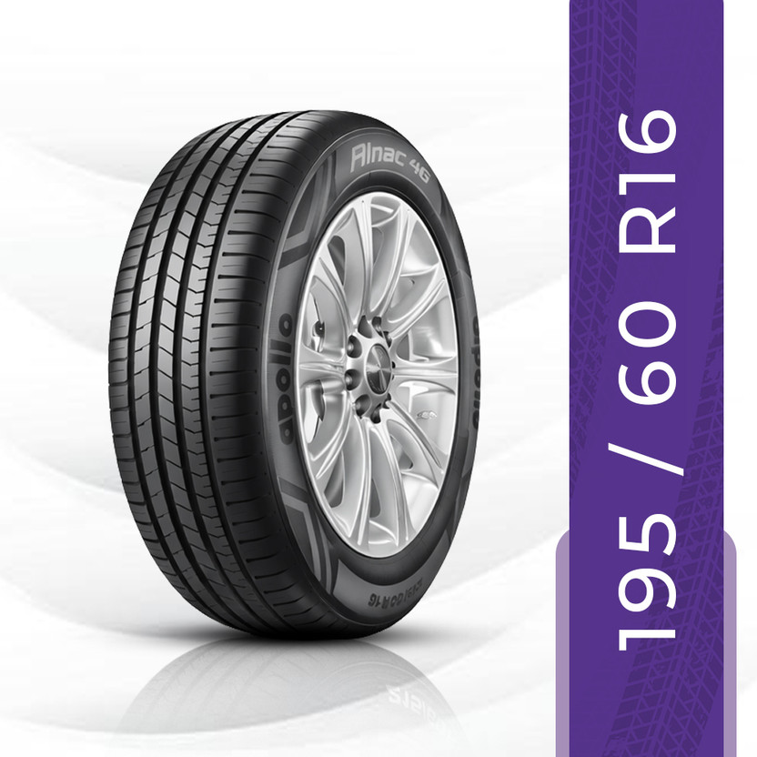 Apollo Alnac 4g 4 Wheeler Tyre(195/60 R16, Tube Less)