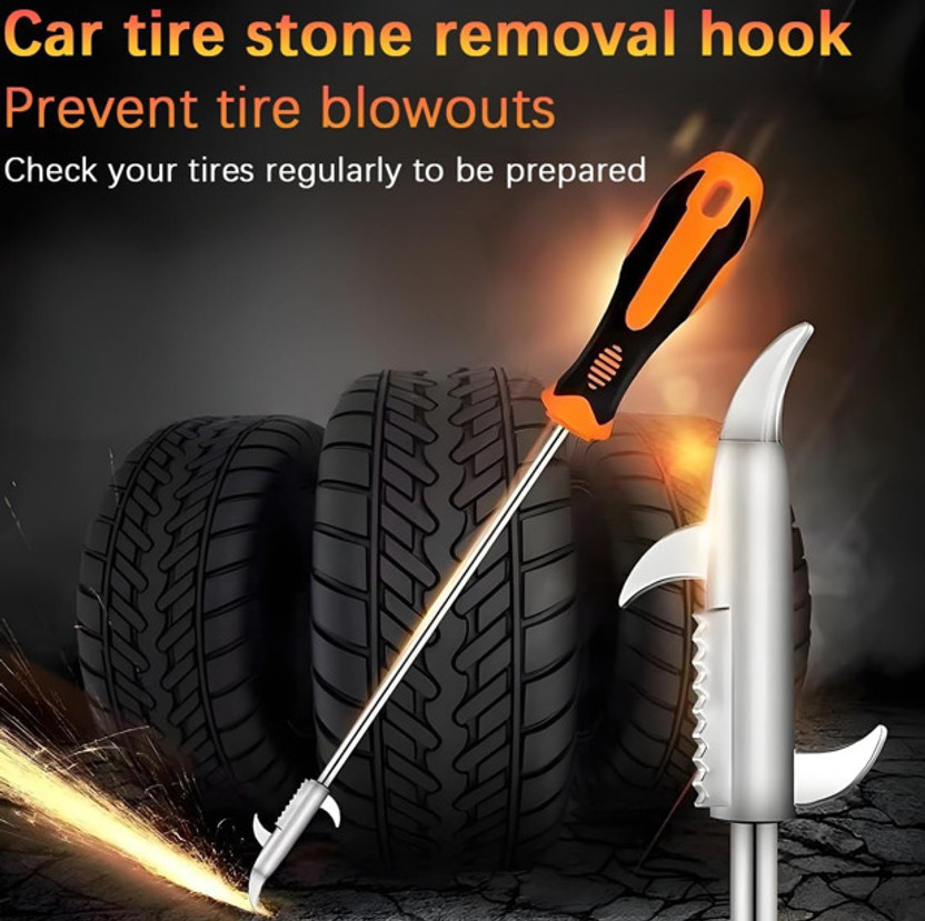 NAKODATRENDS NAKODATRENDS Car Tyre Pebble Cleaner Hook, Fast Tread Stone Cleaner Tool Yellow Black Vehicle Tool Kit - Flipkart Deal