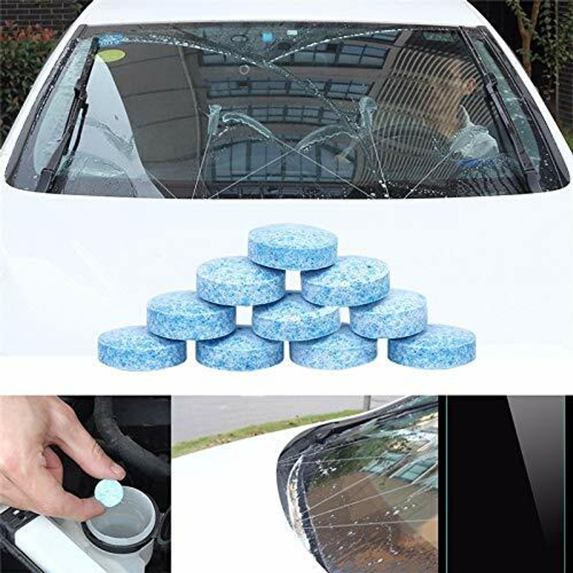 Buy From Best Car Windshield Cleaning Tablets, Car Glass Cleaner, Car Glass Cleaner Tablet, Car Window Cleaner, Car wiper Glass cleaner(10 x 1 ml)