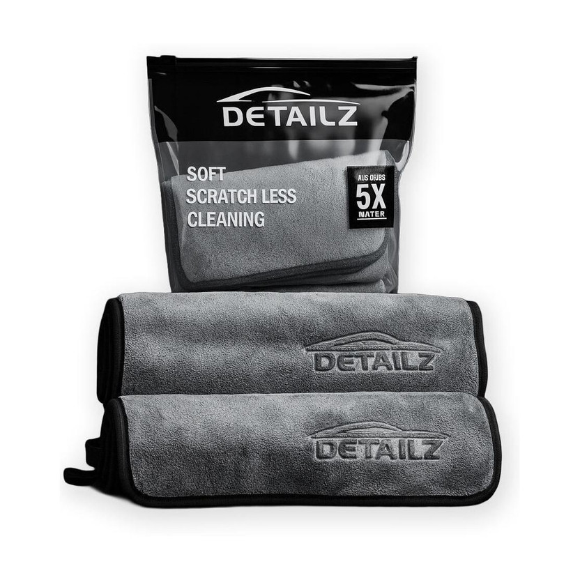 DETAILZ Microfiber Vehicle Washing  Cloth(Pack Of 2, 600 GSM)