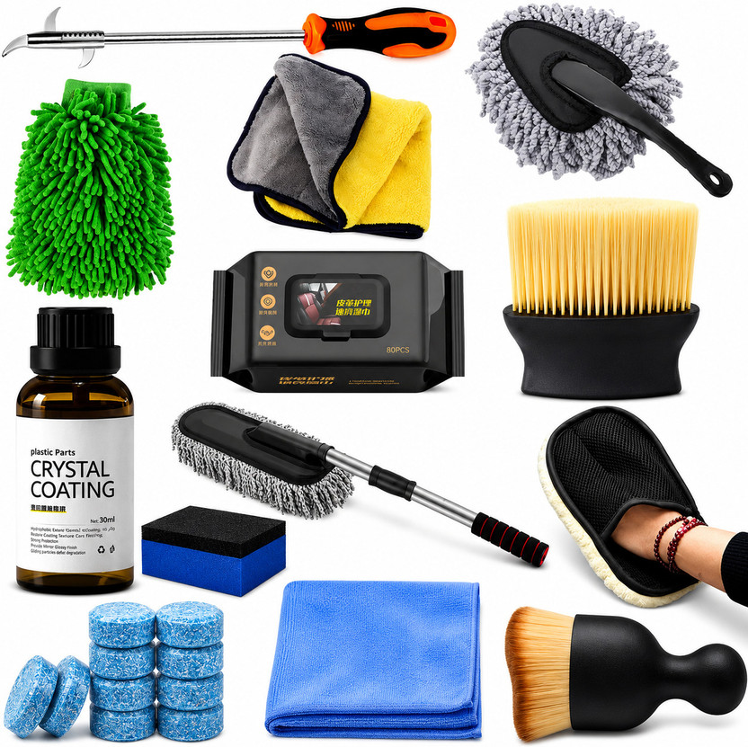 ORIDOR Ultimate Set of 12 Car Cleaning Accessories Detailing Combo Kit CIC302-ME Vehicle Interior Cleaner(12 g)