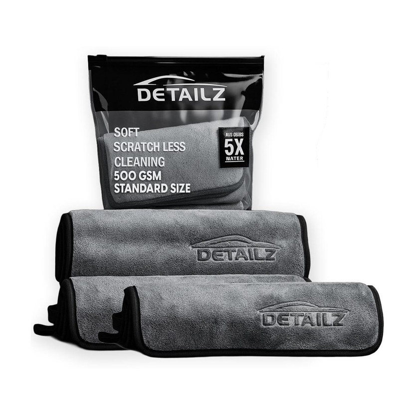 DETAILZ DETAILZ Microfiber Vehicle Washing  Cloth(Pack Of 3, 500 GSM) - Flipkart Deal